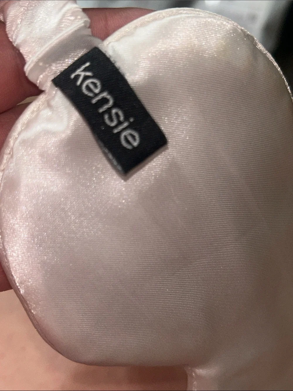 Gifted Satin Sleep Mask in Ivory White